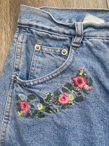 High waisted floral shorts (size 12)