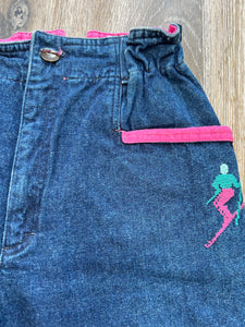 Ski detail mom jeans (size 8/10)