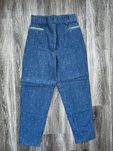 Load image into Gallery viewer, 90s Stripe jeans (size 6)