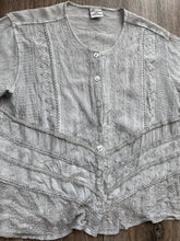 Load image into Gallery viewer, Grey boho blouse