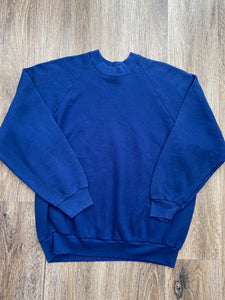 Blue crew neck