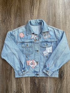 Patch denim jacket