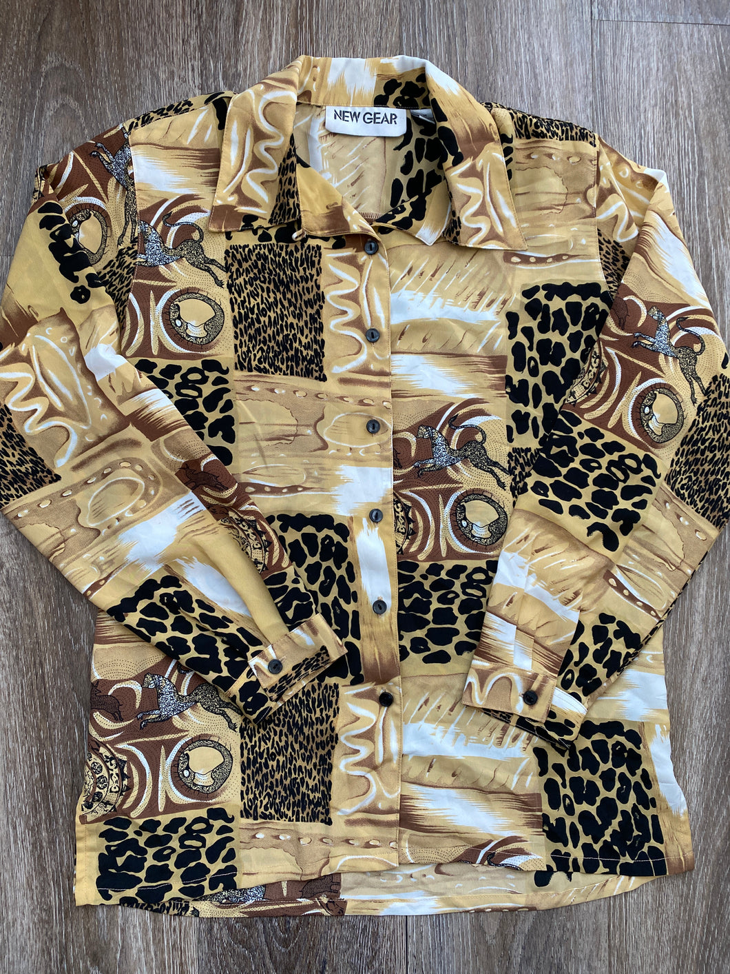 Animal print blouse