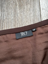 Load image into Gallery viewer, Brown sequin skirt (size 10)