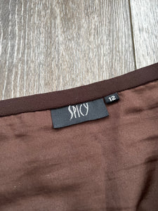 Brown sequin skirt (size 10)