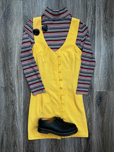 Yellow strap dress (size 14)