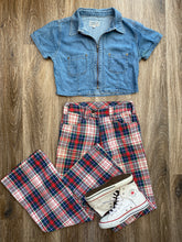 Load image into Gallery viewer, Tartan flares (size 8)