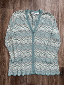 Teal Grazia cardigan