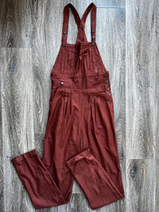 Brown dungarees (size 8)