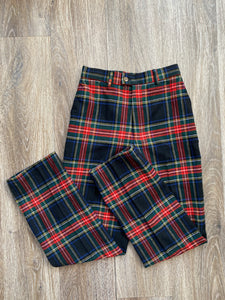 Wool tartan pants (W25)