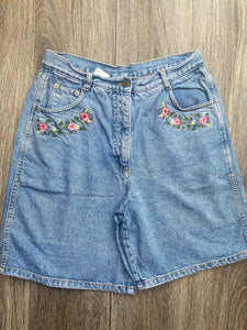 High waisted floral shorts (size 12)