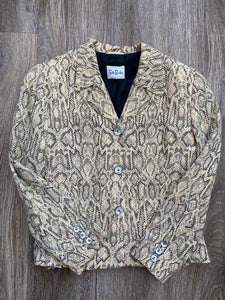 Betty Barclay snakeskin blazer (size 10)