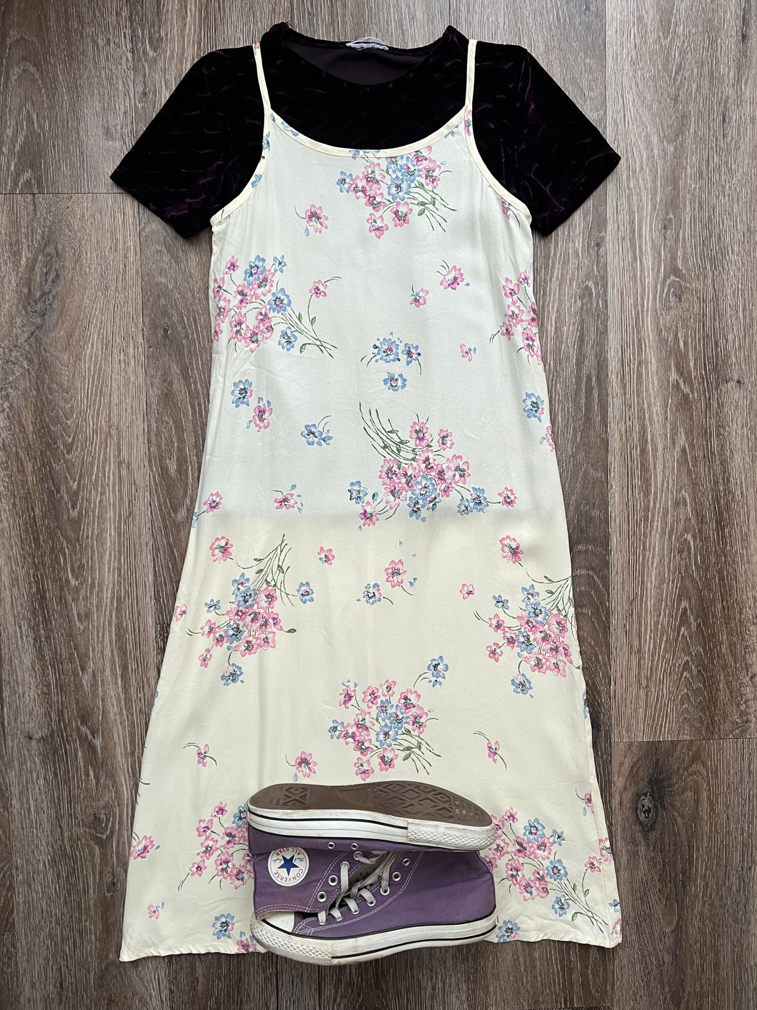 Floral slip dress (size 12)