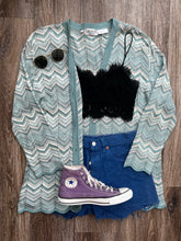 Load image into Gallery viewer, Teal Grazia cardigan