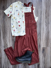 Load image into Gallery viewer, Brown dungarees (size 8)