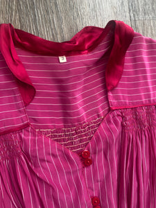 Pink stripe dress (size M/L)