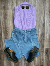 Load image into Gallery viewer, Handmade lilac knit vest