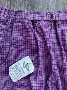 Purple check pants (size 10)