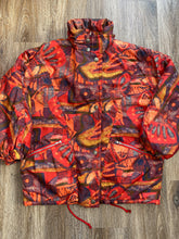 Load image into Gallery viewer, Red retro ski jacket