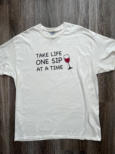 One sip at a time tee