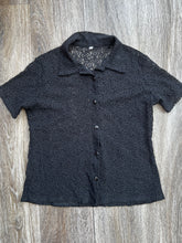 Load image into Gallery viewer, Black lacy top