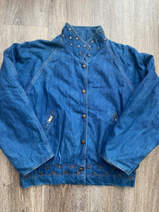 Denim bomber jacket