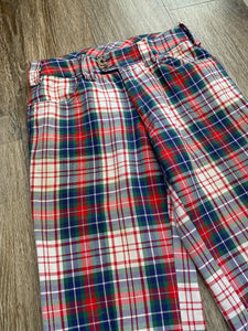 Tartan flares (size 8)