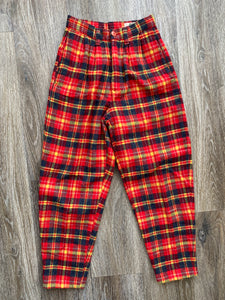 Petite Wool check pants (W23)