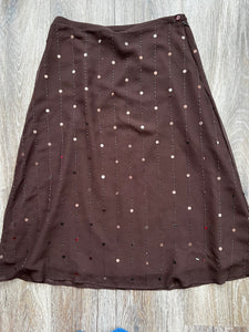 Brown sequin skirt (size 10)