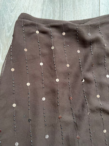 Brown sequin skirt (size 10)