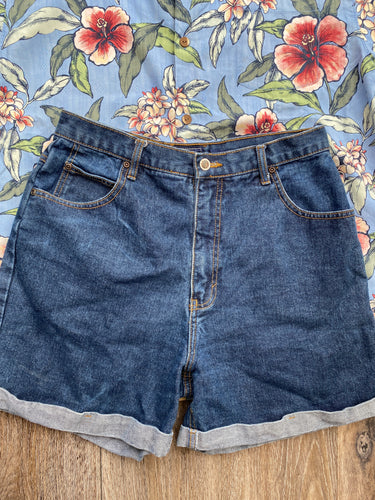 Dark denim Route 66 shorts (W31)