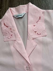 Pink collared blouse (size 14)