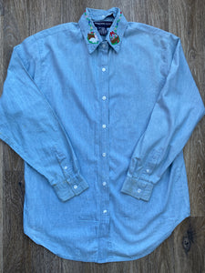 Bunny collar shirt (size S)