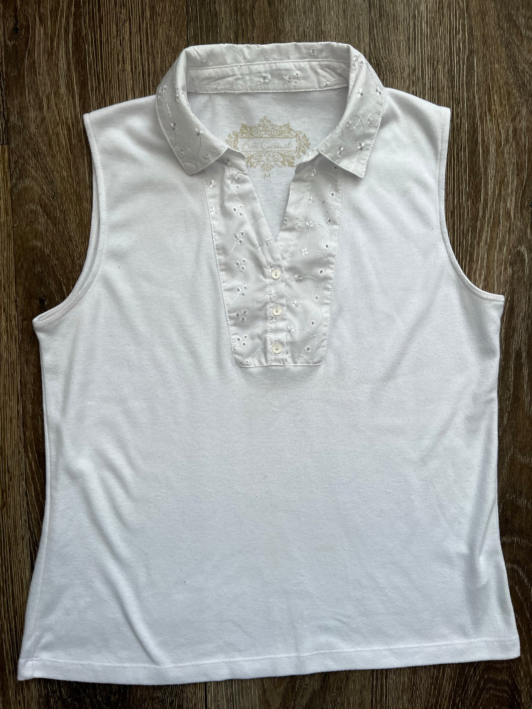 White Y2K vest