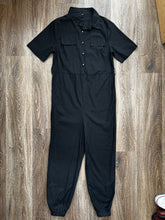 Load image into Gallery viewer, Black linen jumpsuit