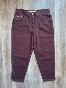 Autumnal brown jeans (Size 16/18 W35)