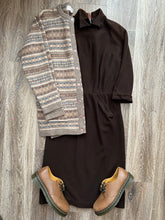 Load image into Gallery viewer, Brown wool dress (size 8)