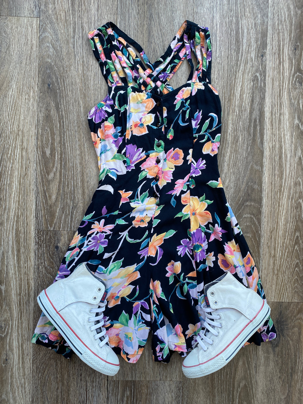 Floral playsuit (size 6)