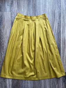 High waisted mustard skirt  (W24)