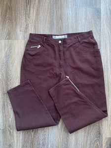 Autumnal brown jeans (Size 16/18 W35)