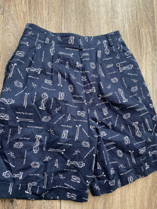 Navy golf shorts (size 8)