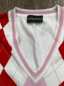 Pink GOLFINO check vest