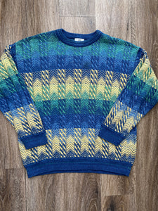 Blue and yellow jumper