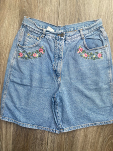 High waisted floral shorts (size 12)