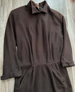 Brown wool dress (size 8)