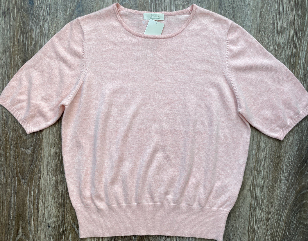 Pink cashmere top