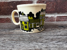 Load image into Gallery viewer, Vintage green houses mug