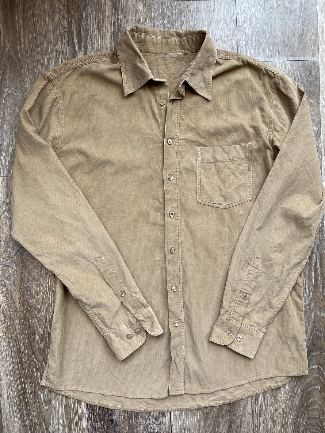 Tan cord shirt