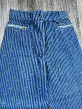 Load image into Gallery viewer, 90s Stripe jeans (size 6)