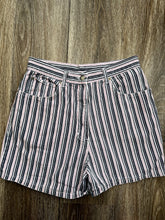 Load image into Gallery viewer, Stripe denim shorts (W29)